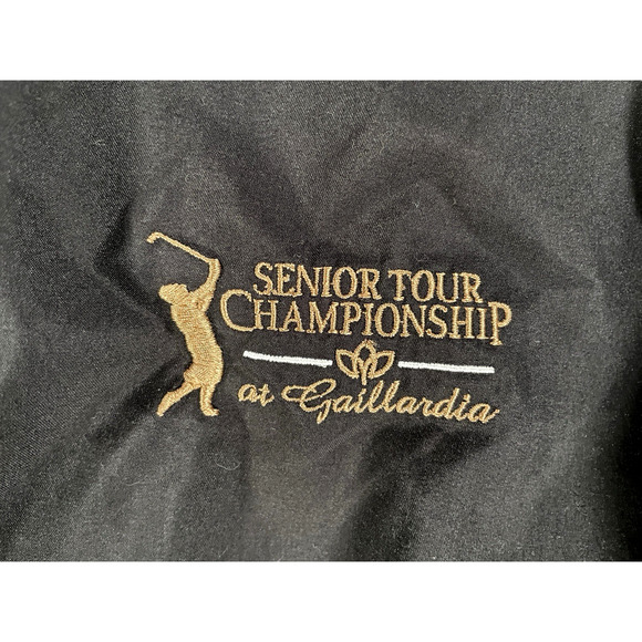 VTG PGA Tour Senior Championship Gaillardia Pullover Windbreaker Jacket XL Black - Picture 5 of 9